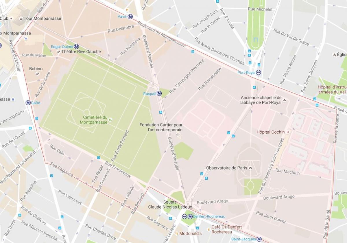 Peta Kabupaten Montparnasse