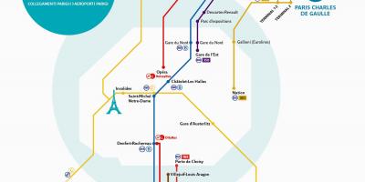 Peta dari Paris airport transfer