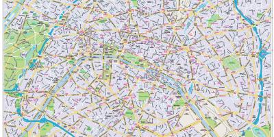 Peta dari pusat kota Paris