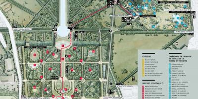 Peta dari taman-Taman Versailles