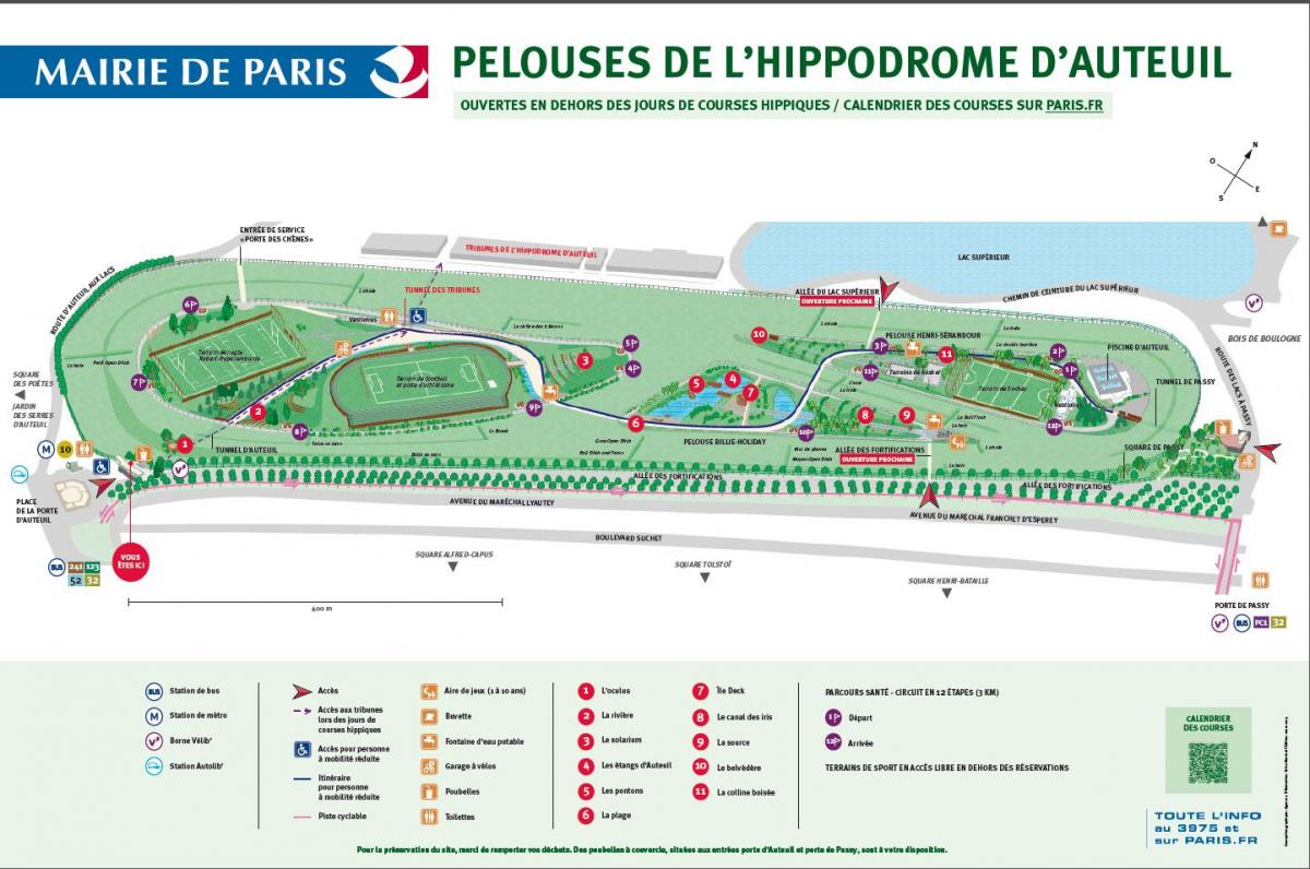 Peta dari saint-pierre Hippodrome