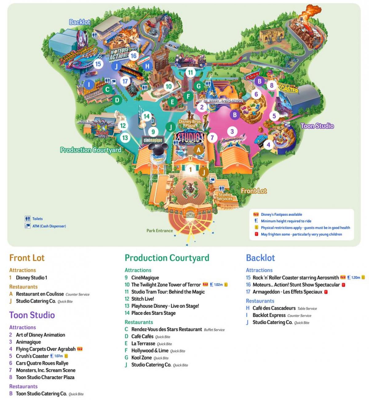 Peta dari Disney Studios