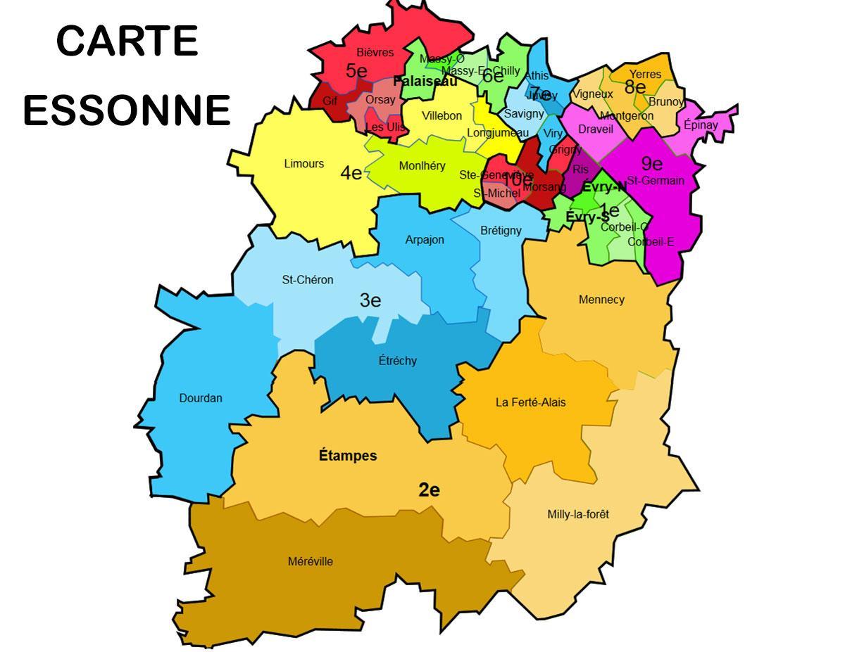 Peta dari Essonne
