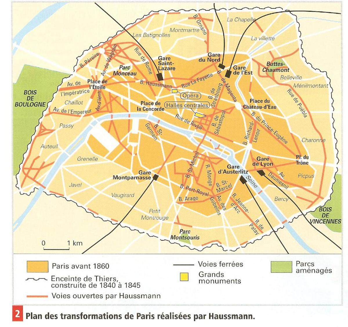 Peta dari Paris Haussmann