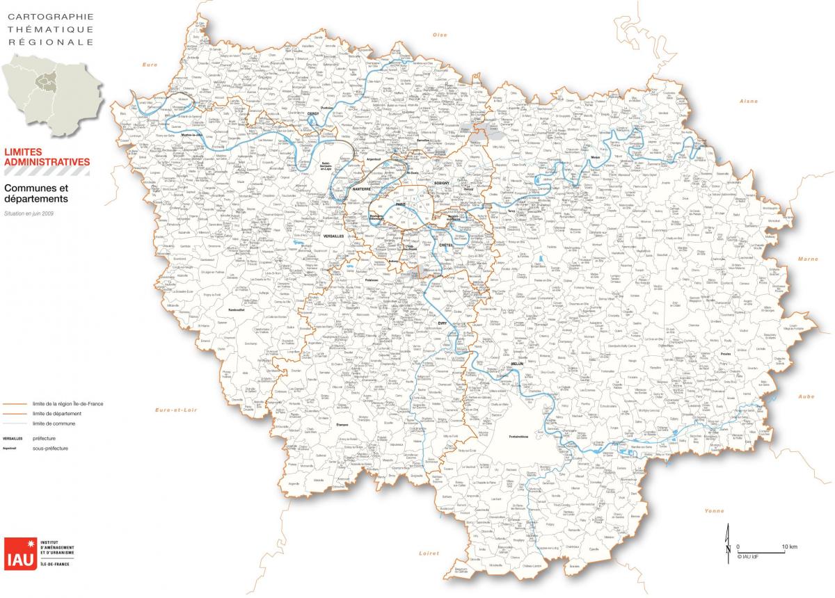 Peta dari Ile-de-France