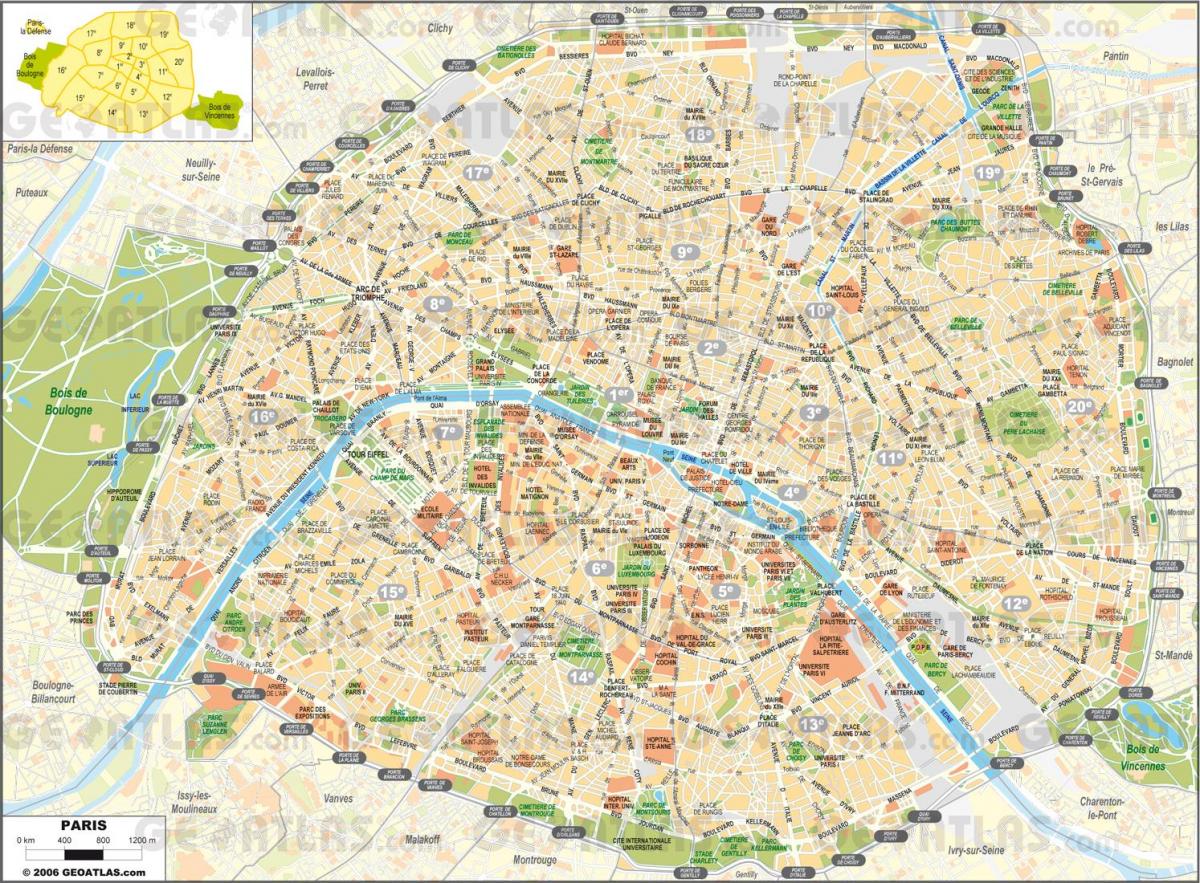 Peta jalan-Jalan di Paris