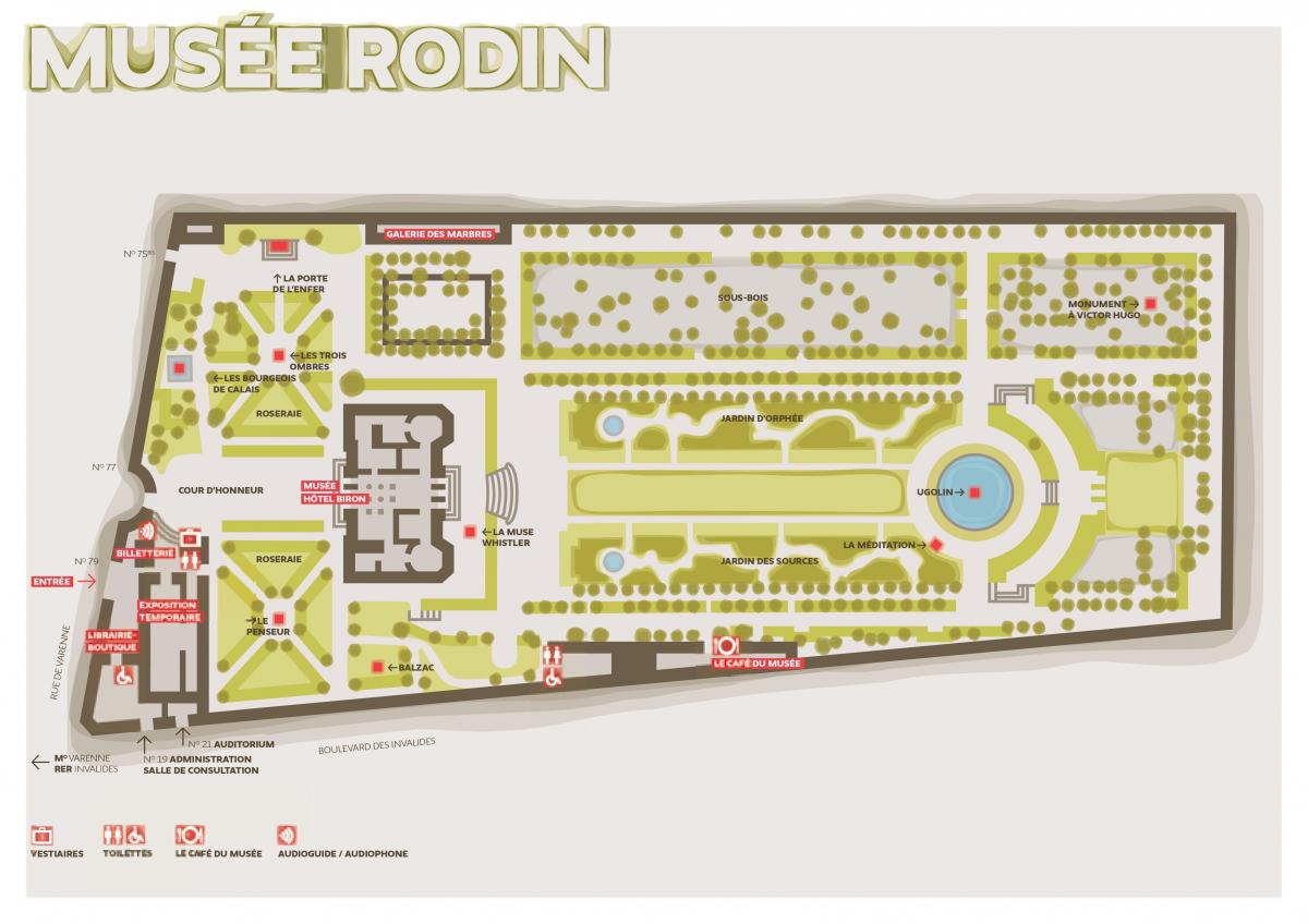 Peta dari Musée Rodin