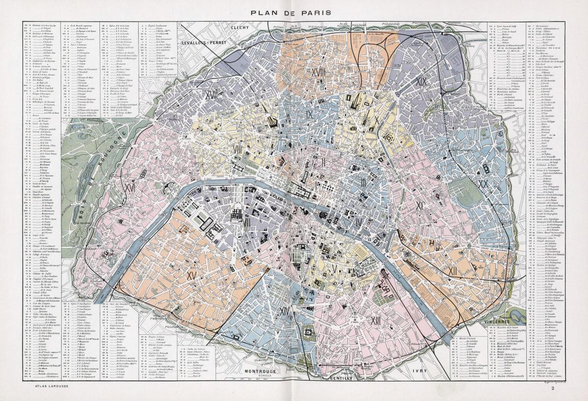 Peta dari Paris 1900