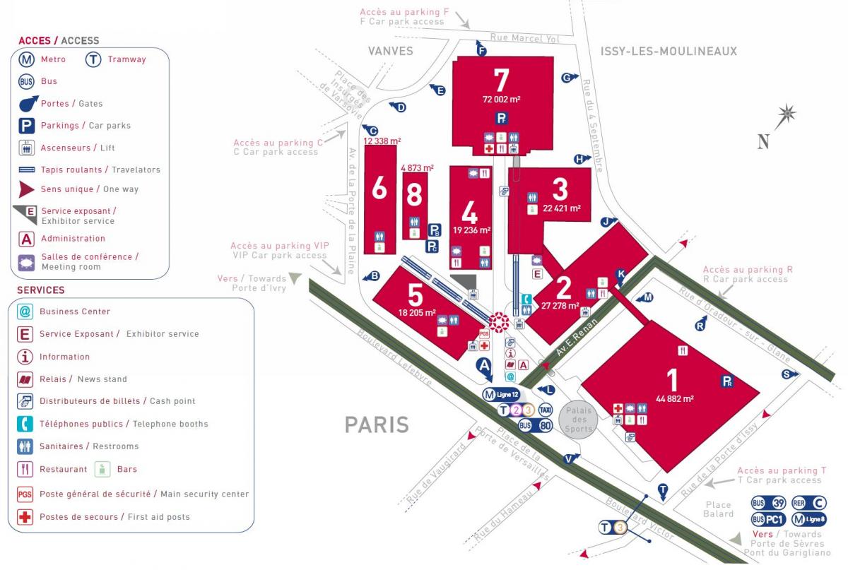 Peta dari Paris expo