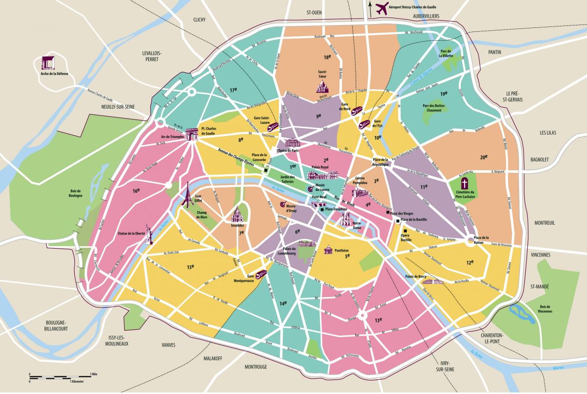 Peta dari Paris intramural