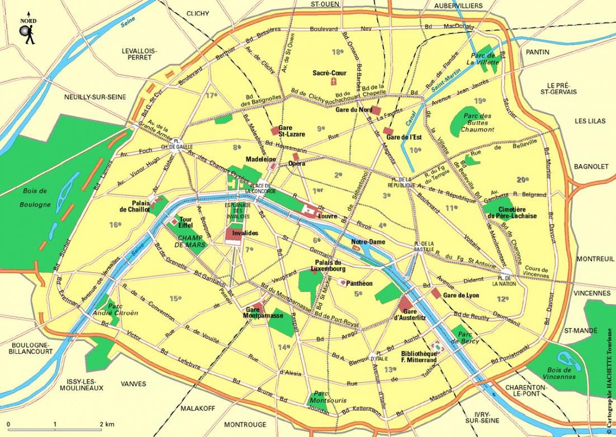 Peta dari stasiun paris