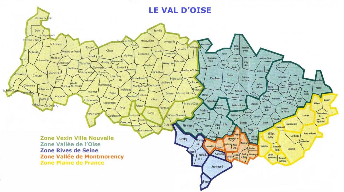 Peta dari Val-d'oise