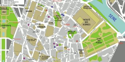 Peta dari 5th arrondissement, Paris