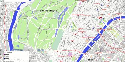 Peta dari arondisemen ke-16 Paris