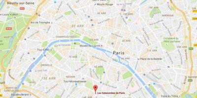 Peta dari Catacombs of Paris