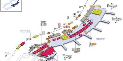 Peta dari CDG airport terminal 2C