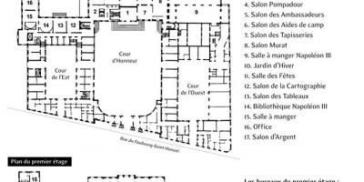 Peta dari elysee Palace