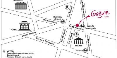 Peta dari Grévin museum lilin