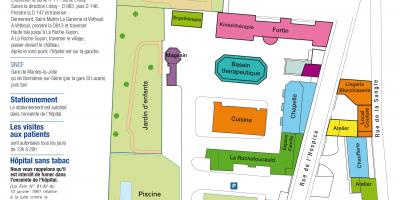 Peta dari La Roche-Guyon rumah sakit
