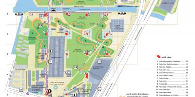 Peta dari Parc de la Villette