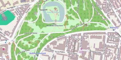 Peta dari Parc des Buttes-Chaumont