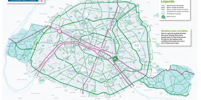 Peta dari Paris sepeda