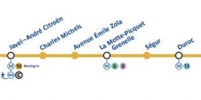 Peta dari Paris subway line 10