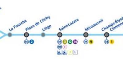 Peta dari Paris subway line 13