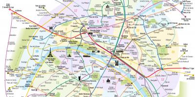 Peta kereta bawah tanah Paris