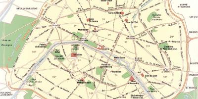 Peta dari Paris Taman