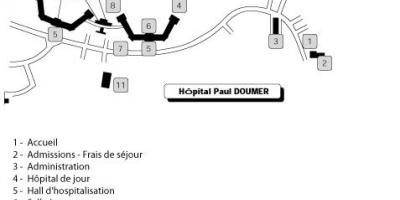 Peta dari Paul Doumer rumah sakit