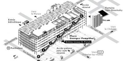 Peta dari Pompidou Centre