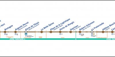 Peta dari Trem Paris T7