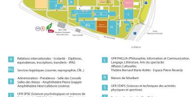Peta dari Universitas Nanterre